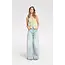 Homage HOMAGE - EXTRA WIDE LEG JEANS WITH CORD  -  BLUE USED