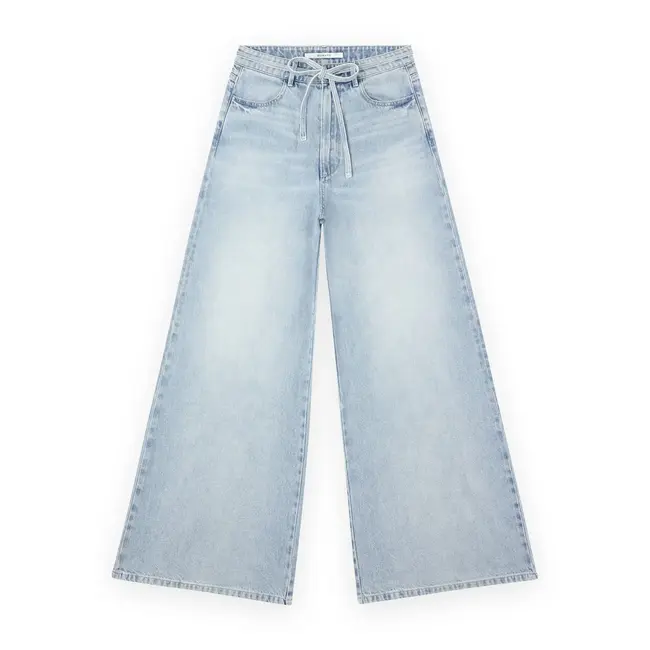 Homage HOMAGE - EXTRA WIDE LEG JEANS WITH CORD  -  BLUE USED