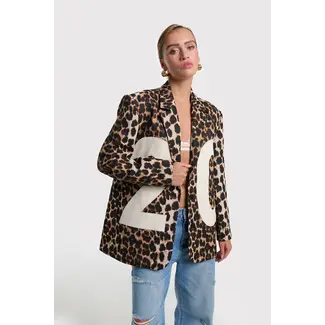 Alix The Label ALIX THE LABEL - LADIES WOVEN BIG ANIMAL BLAZER - ANIMAL