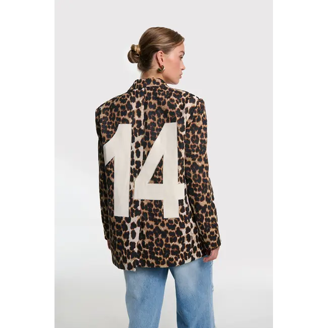 Alix The Label ALIX THE LABEL - LADIES WOVEN BIG ANIMAL BLAZER - ANIMAL