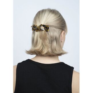 Sui Ava SUI AVA - CLASSIC KNOT HAIRCLIP - BROWN LEO