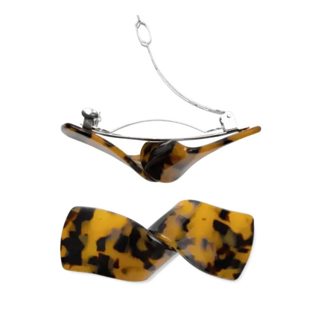 Sui Ava SUI AVA - CLASSIC KNOT HAIRCLIP - BROWN LEO