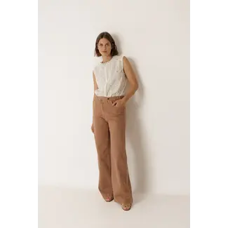 Indi&Cold INDI & COLD - CROSSED WAIST BAND PANT - ROSA