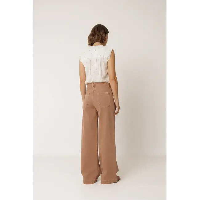 Indi&Cold INDI & COLD - CROSSED WAIST BAND PANT - ROSA