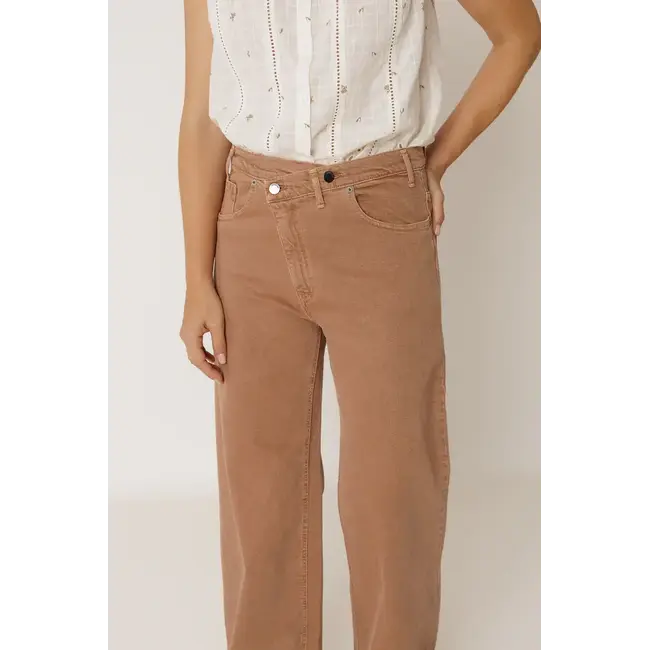 Indi&Cold INDI & COLD - CROSSED WAIST BAND PANT - ROSA