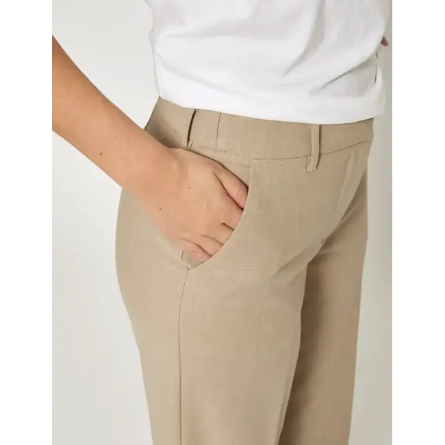 Minus MINUS - MSWELMA MID WAIST  PANT - SAND GREY