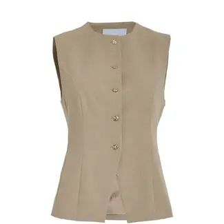 Minus MINUS - MSFAMEY VEST - SAND GRAY