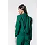 COLOURFUL REBEL - ZOE GATHERED BOTTOM BLAZER - GREEN