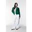 COLOURFUL REBEL - ZOE GATHERED BOTTOM BLAZER - GREEN