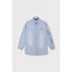 Alix The Label ALIX THE LABEL - LADIES WOVEN FLOWY DENIM OVERSIZED BLOUSE - LIGHT BLUE DENIM