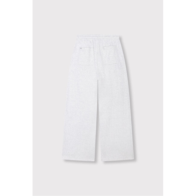 Alix The Label ALIX THE LABEL - LADIES KNITTED WIDE LEG SWEAT PANTS - SUPER LIGHT GREY MELANGE
