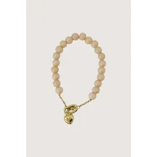 Zusss ZUSSS - ARMBAND VAN KRALEN MET HART