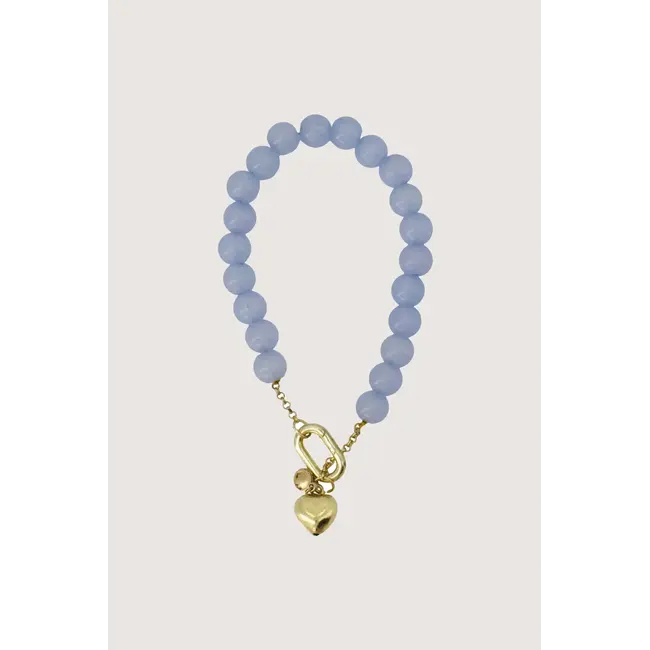 Zusss ZUSSS - ARMBAND VAN KRALEN MET HART