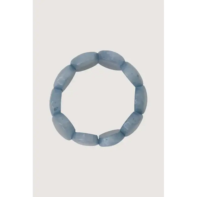 Zusss ZUSSS - ARMBAND VAN KRALEN ELASTIEK