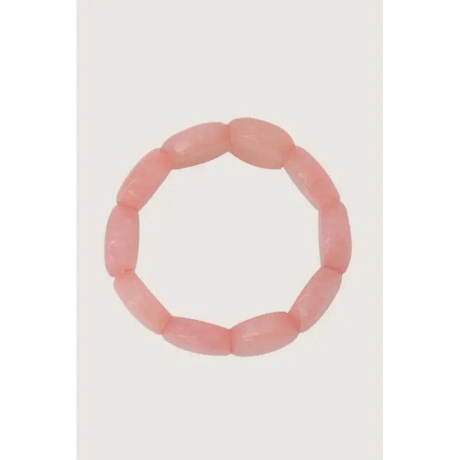 Zusss ZUSSS - ARMBAND VAN KRALEN ELASTIEK