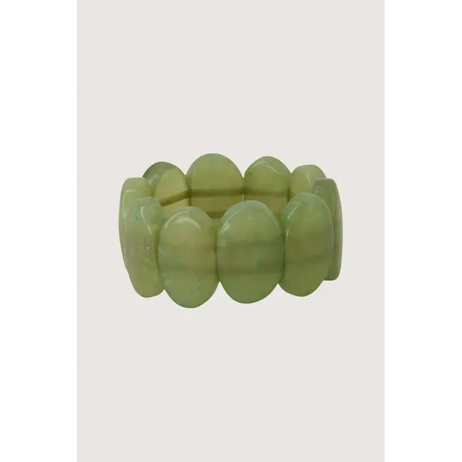 Zusss ZUSSS - ARMBAND VAN KRALEN ELASTIEK