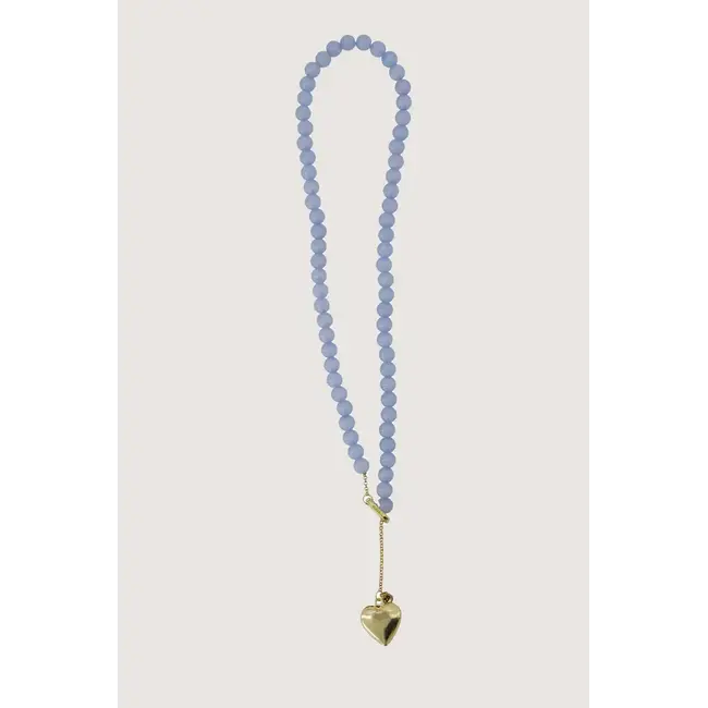 Zusss ZUSSS - KETTING VAN KRALEN MET HART