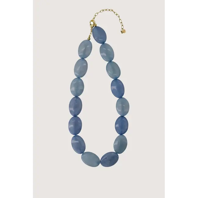 Zusss ZUSSS - KETTING VAN PLATTE KRALEN