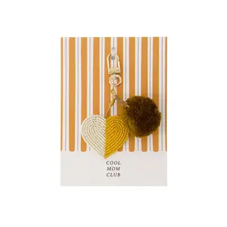 Zusss ZUSSS - ANSICHTKAART TASHANGER POMPON HART COOL MOM CLUB