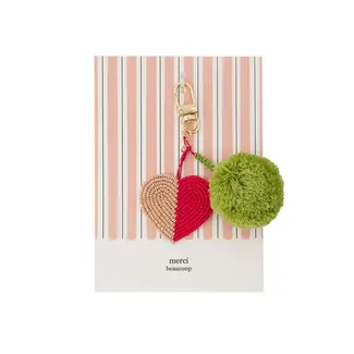 Zusss ZUSSS - ANSICHTKAART TASHANGER POMPON HART MERCY BEAUCOUP