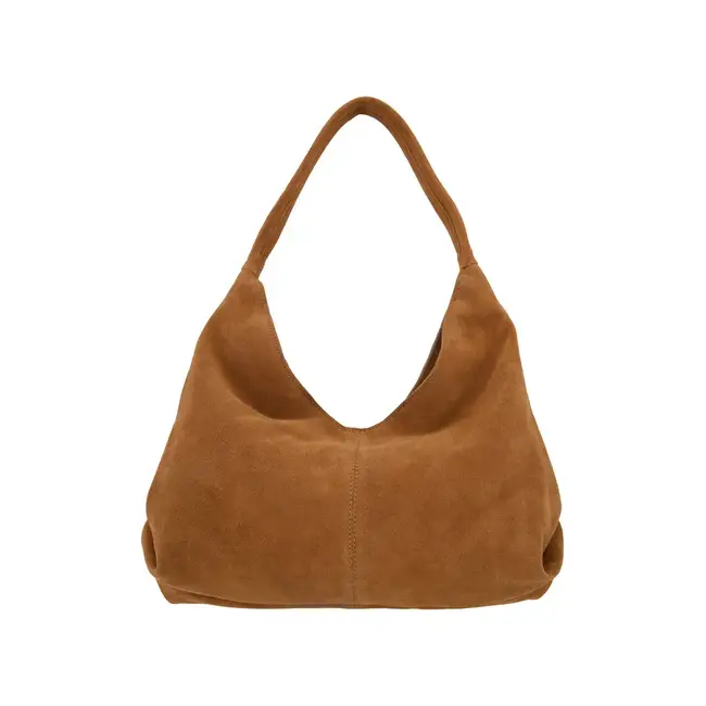 Zusss ZUSSS- SUEDE HANDTAS MET LOGO