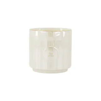 Zusss ZUSSS - GEURKAARS KERAMIEK PARELMOER RIBBEL LOTS OF LOVE