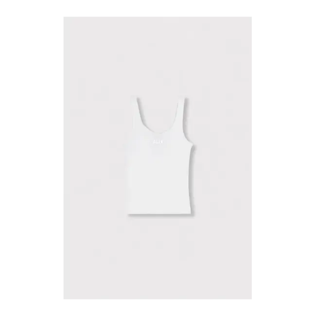 Alix The Label ALIX THE LABEL - LADIES KNITTED RIB TANKTOP - SOFT WHITE
