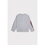 Alix The Label ALIX THE LABEL - LADIES KNITTED FANCY PRINT LONGSLEEVE - LIGHT GREY MELANGE