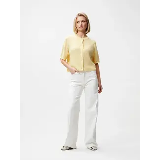 Catwalk Junkie CATWALK JUNKIE - SHORT SLEEVE KNITTED CARDIGAN - MELLOW YELLOW