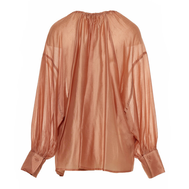 Devotion TWINS DEVOTION - SATIN BLOUSE - POWDER