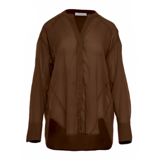 Devotion TWINS DEVOTION - PALM BLOUSE - BROWN