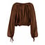Devotion TWINS DEVOTION -NOMAD BLOUSE - CHOCO