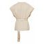 Devotion TWINS DEVOTION - OLIVE TOP/GILET - OFF WHITE