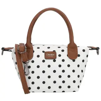 Charm CHARM LONDON - BUCKINGHAM HANDTAS - STIPPEN ZWART/WIT