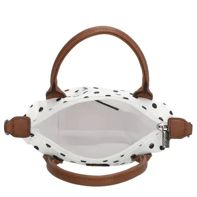 Charm CHARM LONDON - BUCKINGHAM HANDTAS - STIPPEN ZWART/WIT