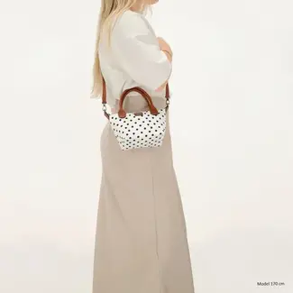 Charm CHARM LONDON - BUCKINGHAM HANDTAS - STIPPEN ZWART/WIT