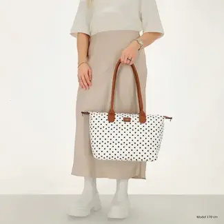 Charm CHARM LONDON - BUCKINGHAM SHOPPER STIPPEN - ZWART/WIT