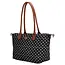 Charm CHARM LONDON - BUCKINGHAM SHOPPER STIPPEN - WIT/ZWART