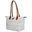 Charm CHARM LONDON - BUCKINGHAM SHOPPER STIPPEN - WIT/TAUPE