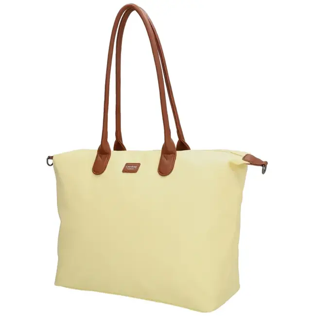 Charm CHARM LONDON - BUCKINGHAM LAPTOPTAS 15,6 inch - ZACHT GEEL