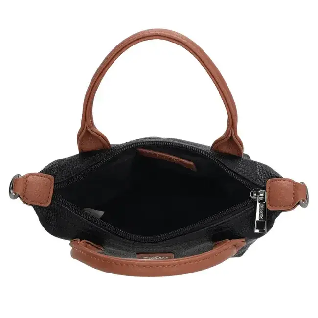 Charm CHARM LONDON - BUCKINGHAM PALACE HANDTAS - ZWART/COGNAC