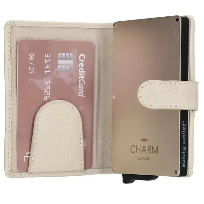 Charm CHARM LONDON - WASHINGTON CREDITCARD ETUI - CRÈME