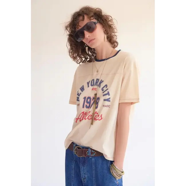 MKT MKT STUDIO - T-SHIRT TIALI  - NATURAL
