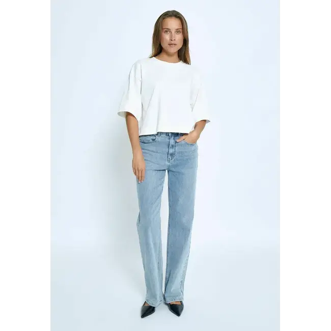 Minus MINUS - MSGAMMA CROPPED SHIRT - CLOUD DANCER