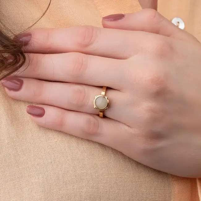 Melano MELANO - VIVID VINTAGE BUTTON STEENTJE - GOLD