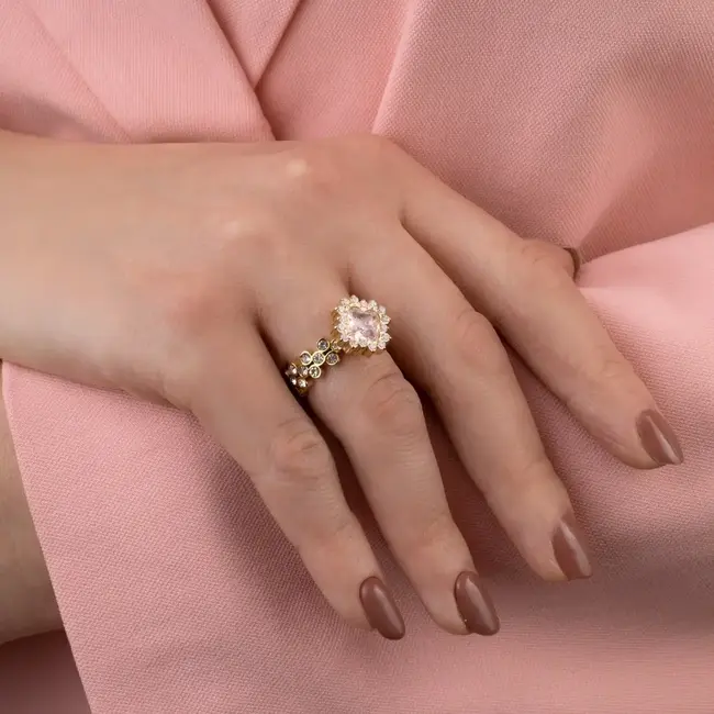 Melano MELANO - VIVID VELO CZ RING - GOLD