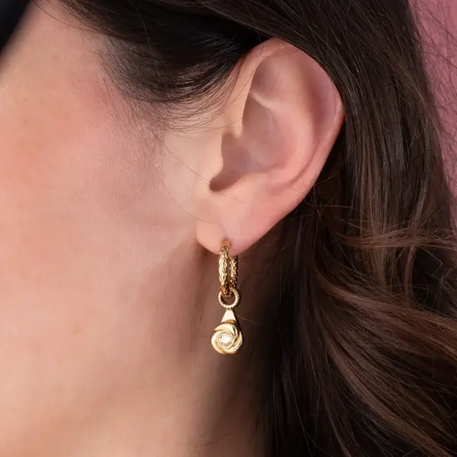 Melano MELANO - VIVID VENA OORBEL HANGERS - GOLD