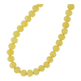 Fushi FUSHI - KETTING HALFEDELSTEEN 8X10MM APPLE SHAPE