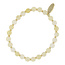 Fushi FUSHI - ARMBAND MET HALFEDELSTEEN YELLOW JADE FACET 6MM MET 2MM GOUDEN SCHIJFJES