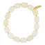 Fushi FUSHI - ARMBAND HALFEDELSTEEN BUTTERYELLOW JADE EN 3MM GOUD